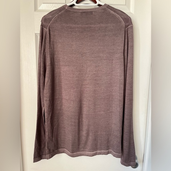 Men’s Patrick Assaraf Extra-Fine Merino Vintage Wash Crewneck | Size Large - Picture 5 of 7